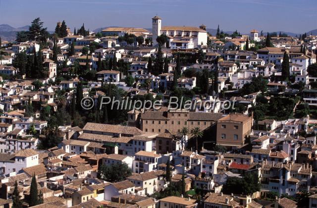 espagne andalousie 04.JPG - Quartier d'Albaicin et l'église Saint NicolasGrenade (Granada)AndalousieEspagne